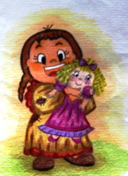 Ilustracin del Cuento Infantil La Mueca