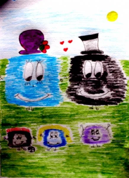Ilustracin del Cuento Infantil De colores