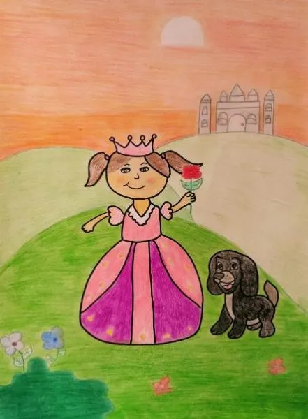 Ilustracin del Cuento Infantil La princesa perezosa