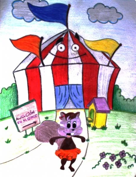 Ilustración del Cuento Infantil Audición en el Circo
