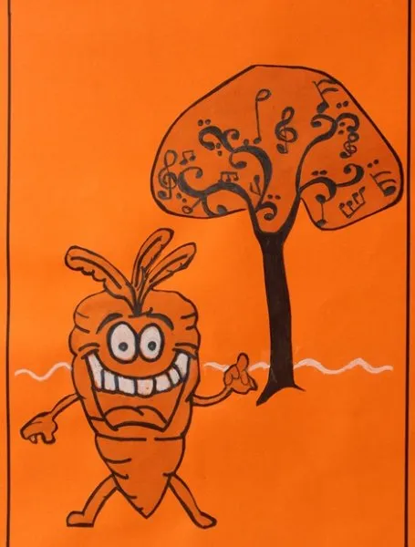 Ilustración del Cuento Infantil El Planeta Zanahoria