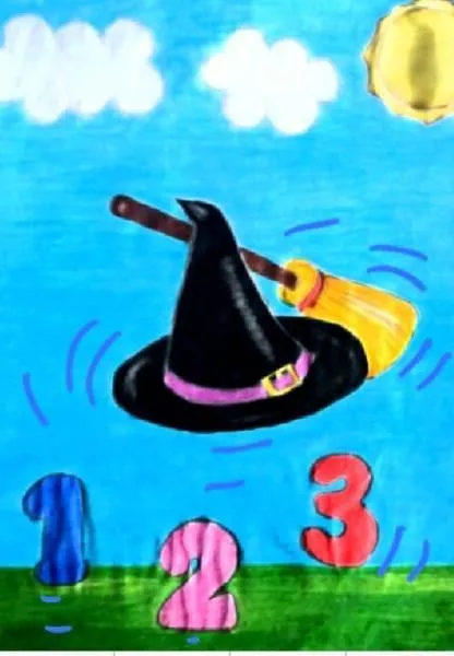 Ilustración del Cuento Infantil El sombrero de la bruja